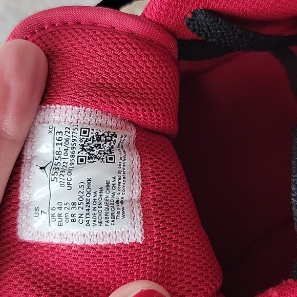 Nike Air Jordan 1 Low Reverse Black Toe size 7 - Picture 5 of 7